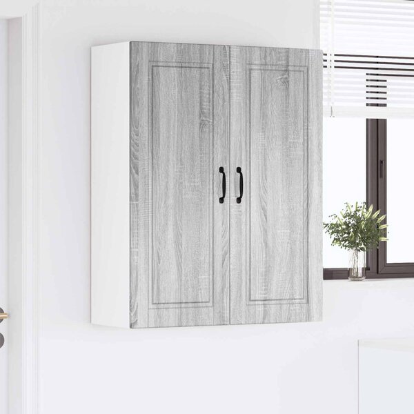 Konyhaszekrény polcokkal Szürke Sonoma 80 x 31 x 100 cm Faanyag