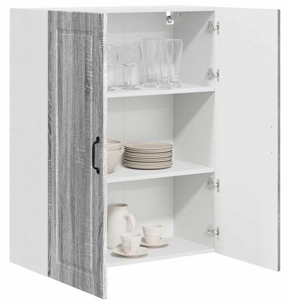 Konyhaszekrény polcokkal Szürke Sonoma 80 x 31 x 100 cm Faanyag