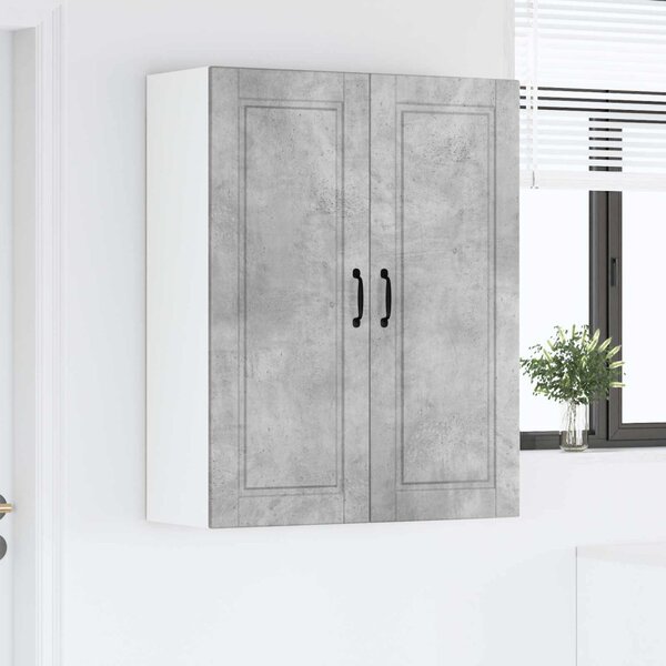 Konyhaszekrény polcokkal Beton Szürke 80 x 31 x 100 cm Faanyag