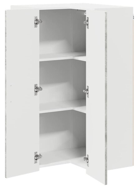 Konyhaszekrény polcokkal Beton Szürke 57 x 57 x 100 cm Faanyag