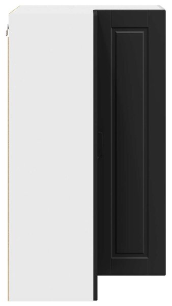Konyhaszekrény polcokkal Fekete 57 x 57 x 100 cm Faanyag