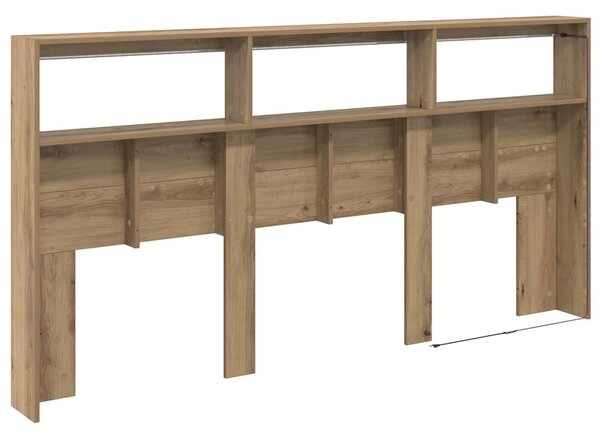 Fejtámla polcokkal Artisan tölgy 200 x 17 x 102 cm Faanyag