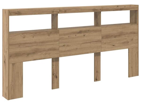 Fejtámla polcokkal Artisan tölgy 200 x 17 x 102 cm Faanyag