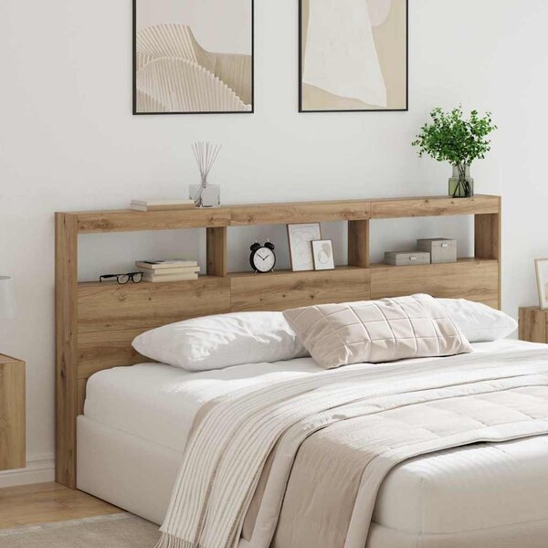 Fejtámla polcokkal Artisan tölgy 200 x 17 x 102 cm Faanyag