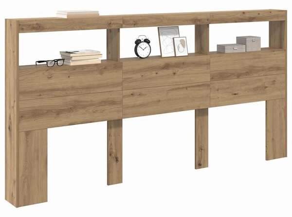 Fejtámla polcokkal Artisan tölgy 200 x 17 x 102 cm Faanyag