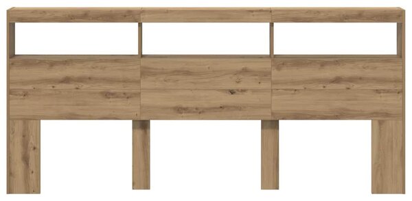 Fejtámla polcokkal Artisan tölgy 220 x 17 x 102 cm Faanyag
