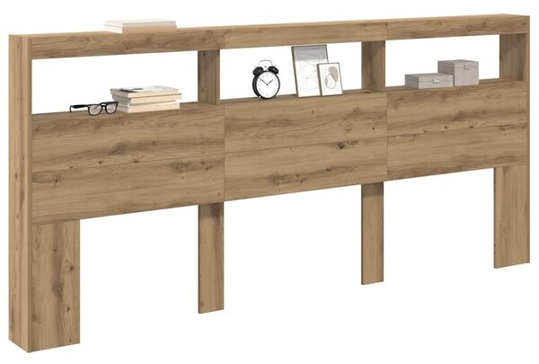 Fejtámla polcokkal Artisan tölgy 220 x 17 x 102 cm Faanyag