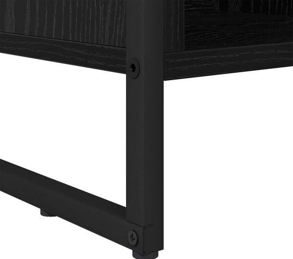 Könyvespolc Fekete tölgy 99.5 x 30 x 108.5 cm Faanyag