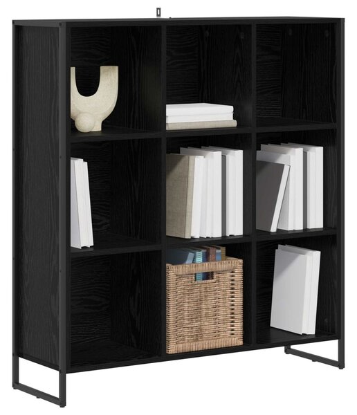 Könyvespolc Fekete tölgy 99.5 x 30 x 108.5 cm Faanyag