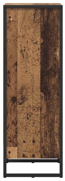 Könyvespolc Öreg fa 80 x 30 x 155 cm Faanyag