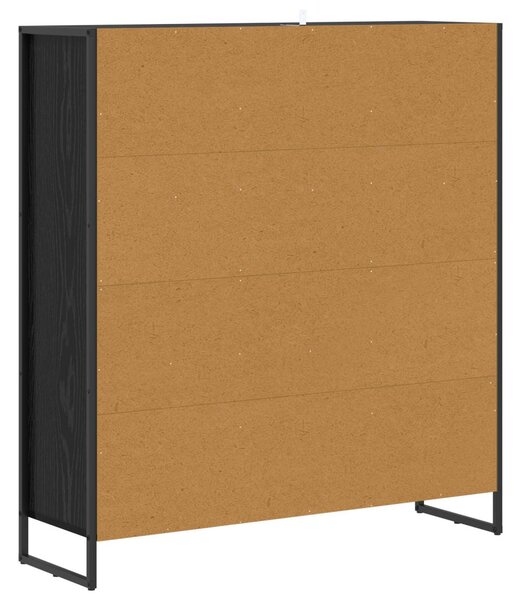 Könyvespolc Fekete tölgy 99.5 x 30 x 108.5 cm Faanyag