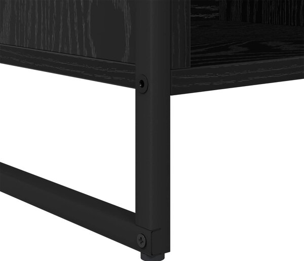 Könyvespolc Fekete tölgy 68 x 30 x 108.5 cm Faanyag