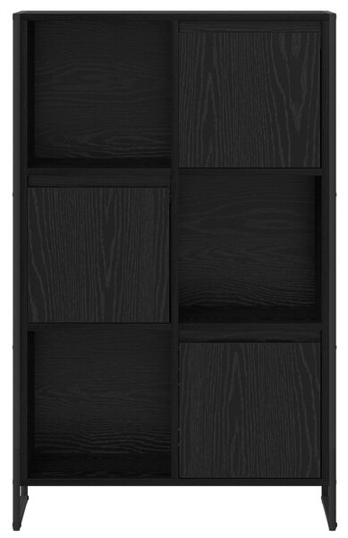Könyvespolc Fekete tölgy 68 x 30 x 108.5 cm Faanyag