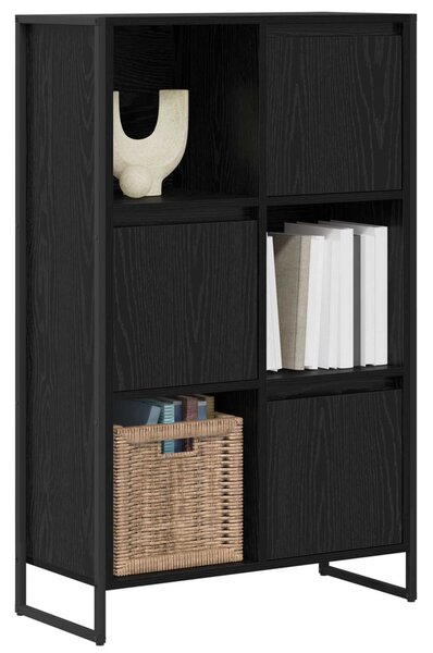 Könyvespolc Fekete tölgy 68 x 30 x 108.5 cm Faanyag
