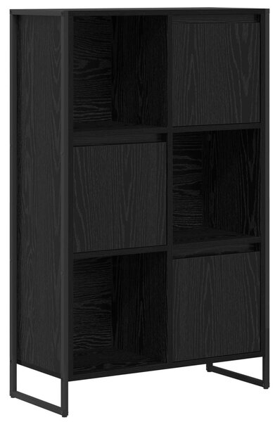 Könyvespolc Fekete tölgy 68 x 30 x 108.5 cm Faanyag