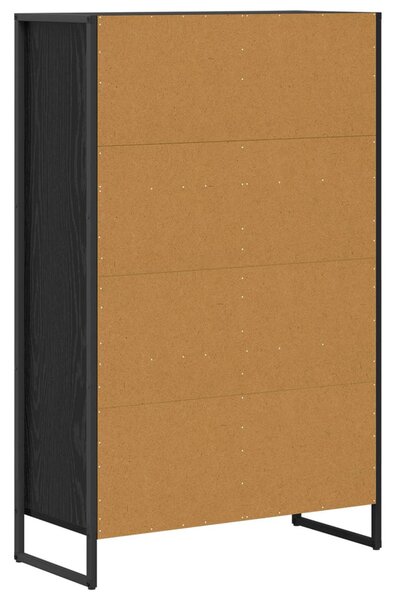 Könyvespolc Fekete tölgy 68 x 30 x 108.5 cm Faanyag