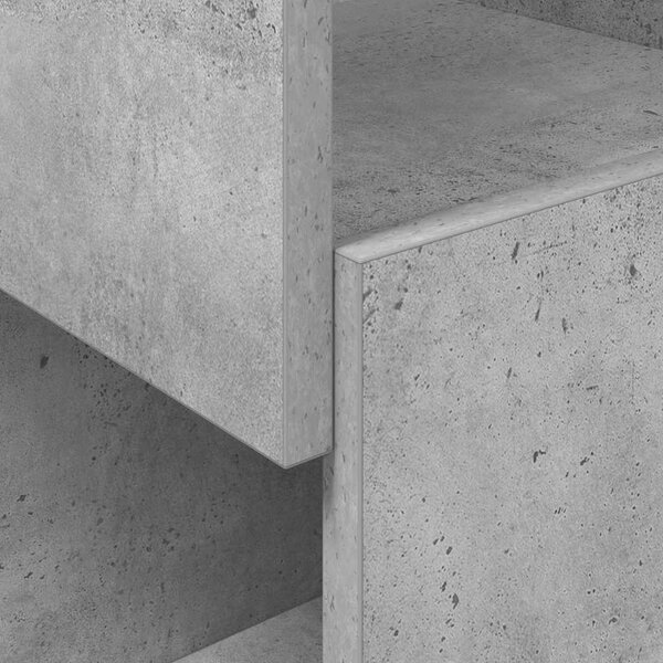 Sarokszekrény Beton Szürke 25,5x25x102cm Faanyag