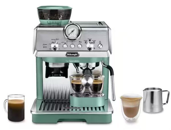 Delonghi ec9155.gr la specialista arte kávéfőző, 8 őrlési fokozat, tartály: 1,7 l, zöld EC9155.GR
