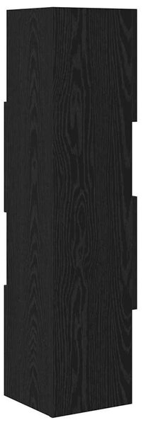 Sarokszekrény Fekete tölgy 25,5x25x102cm Faanyag