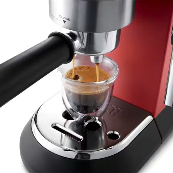 Delonghi ec685.r dedica style eszpresszó kávéfőző, tartály: 1,1 l, piros EC685.R
