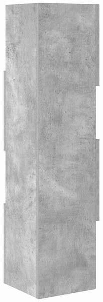 Sarokszekrény Beton Szürke 25,5x25x102cm Faanyag