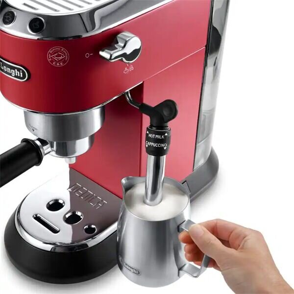 Delonghi ec685.r dedica style eszpresszó kávéfőző, tartály: 1,1 l, piros EC685.R