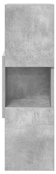 Sarokszekrény Beton Szürke 25,5x25x80cm Faanyag