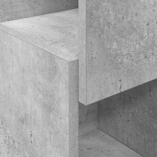 Sarokszekrény Beton Szürke 25,5x25x80cm Faanyag