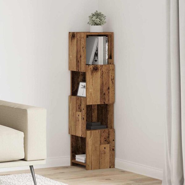 Sarokszekrény Öreg fa 25,5x25x102cm Faanyag
