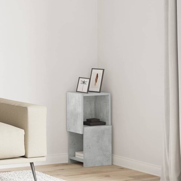 Sarokszekrény Beton Szürke 25,5x25x55cm Faanyag