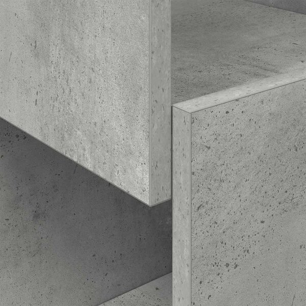 Sarokszekrény Beton Szürke 25,5x25x55cm Faanyag