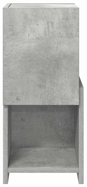 Sarokszekrény Beton Szürke 25,5x25x55cm Faanyag