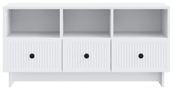 VidaXL TV szekrény fiókkal Fehér 102 x 34,5 x 50 cm Szerelt Fa