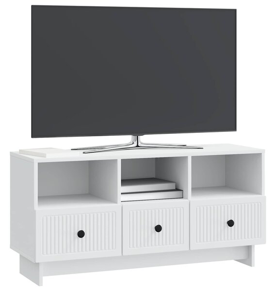 VidaXL TV szekrény fiókkal Fehér 102 x 34,5 x 50 cm Szerelt Fa