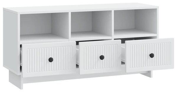 VidaXL TV szekrény fiókkal Fehér 102 x 34,5 x 50 cm Szerelt Fa