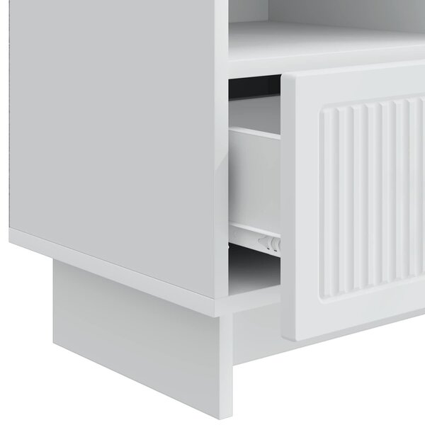 VidaXL TV szekrény fiókkal Fehér 102 x 34,5 x 50 cm Szerelt Fa