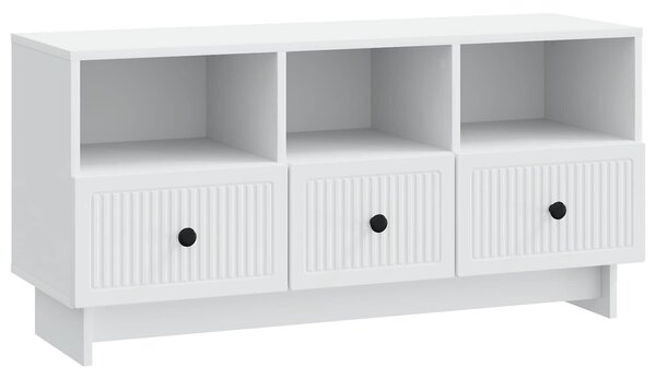 VidaXL TV szekrény fiókkal Fehér 102 x 34,5 x 50 cm Szerelt Fa