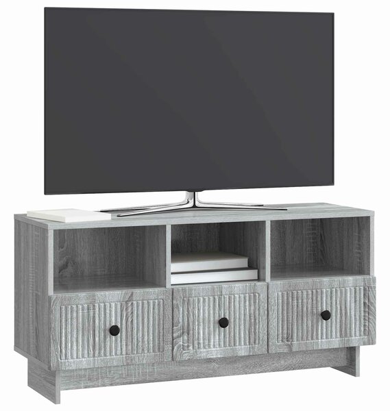 VidaXL TV szekrény fiókkal Szürke Sonoma 102 x 34,5 x 50 cm Szerelt Fa