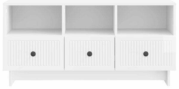VidaXL TV szekrény Magasfényű Fehér 102 x 34,5 x 50 cm Szerelt Fa