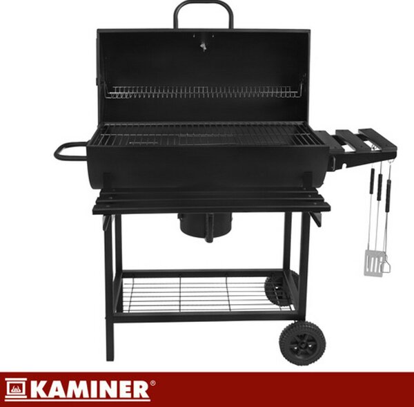 Kerti grill kézi fúvókával és védőhuzattal