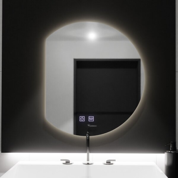 LED Semiluna tükör 54x60, Arcana Touch, páramentesítő rendszer, állítható