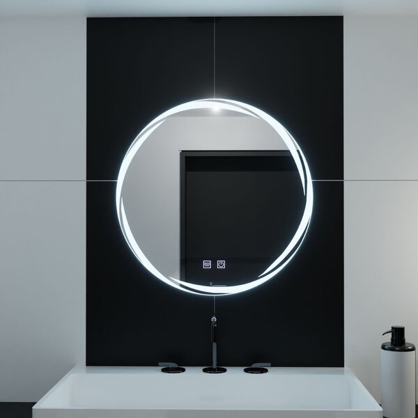 Kerek LED tükör, 70 cm, Zaffiro Touch, páramentesítő rendszerrel, állítható fényerővel