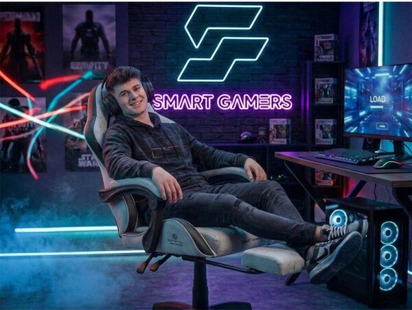 Lokar Sofotel forgó gamer szék, kagylóüléses lábtartóval