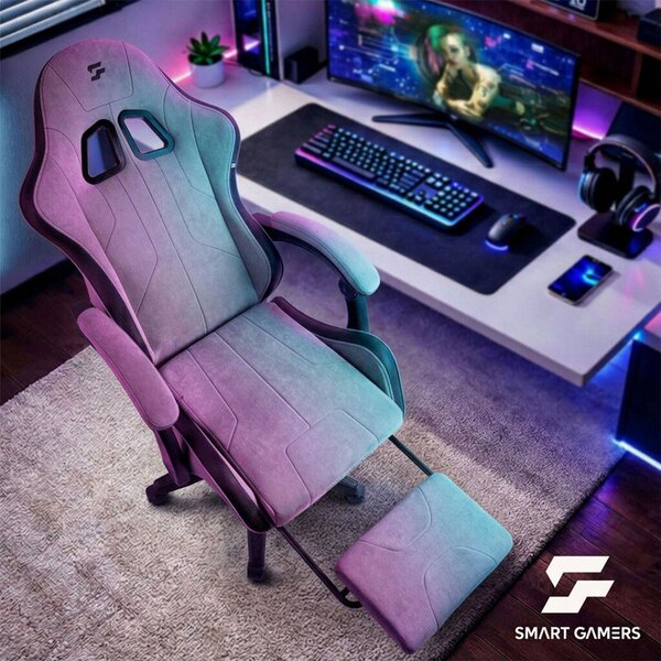 Lokar Sofotel forgó gamer szék, kagylóüléses lábtartóval
