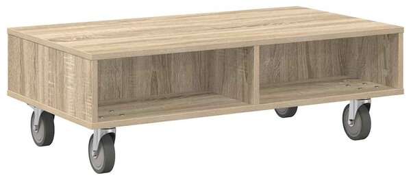 Gördülékeny oldalasztal Sonoma tölgy 90 x 50 x 30 cm Faanyag