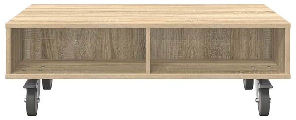 Gördülékeny oldalasztal Sonoma tölgy 90 x 50 x 30 cm Faanyag