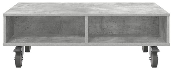 Gördülékeny oldalasztal Beton Szürke 90 x 50 x 30 cm Faanyag