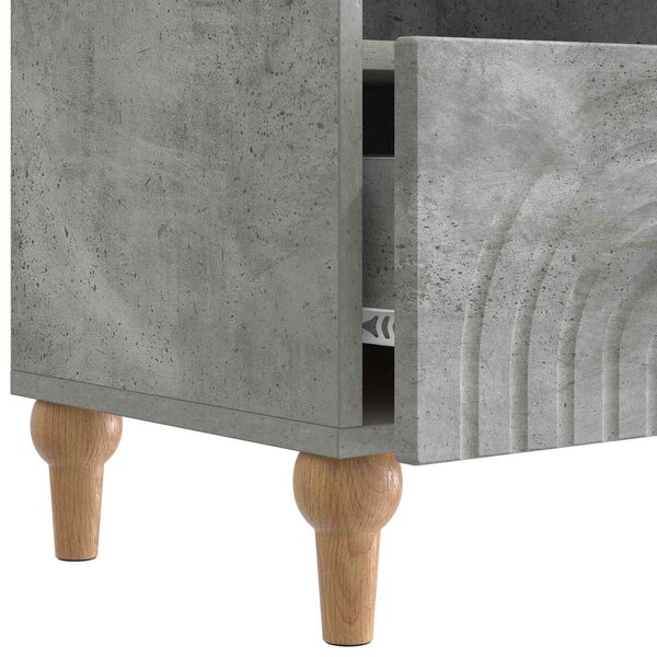 VidaXL TV szekrény Beton Szürke 102 x 34,5 x 50 cm Mérnöki fa