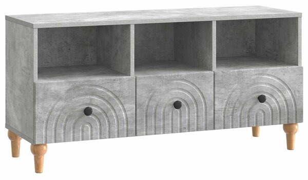 VidaXL TV szekrény Beton Szürke 102 x 34,5 x 50 cm Mérnöki fa