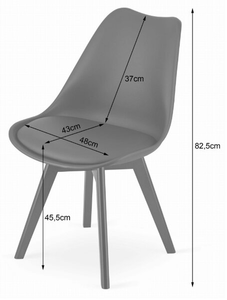 Étkező szett 1 + 4, fekete ADRIA asztal 120x80 cm + bézs BALI MARK szék fekete lábakkal